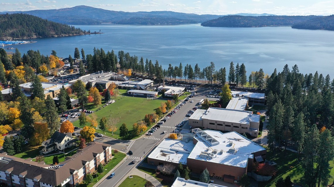 North Idaho College_campus with lakeview
